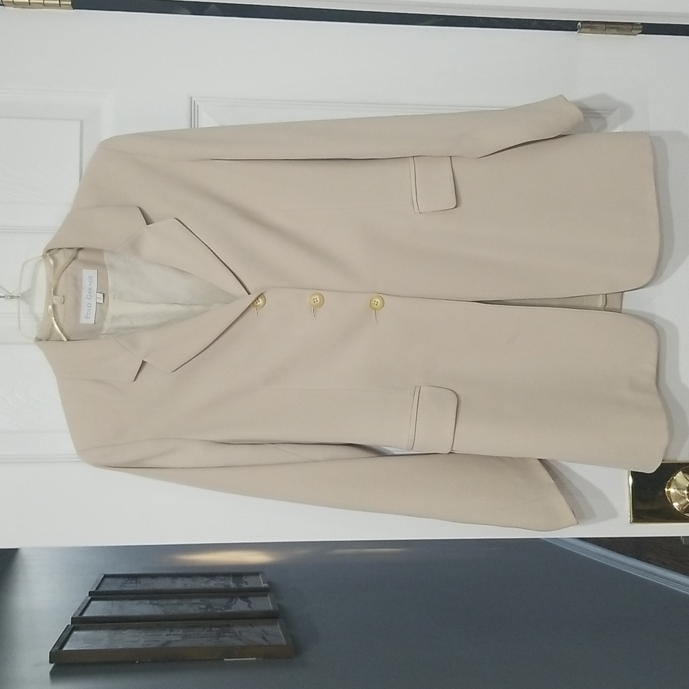 POLO GARAGE European Vintage Slimming Cream Blazer
